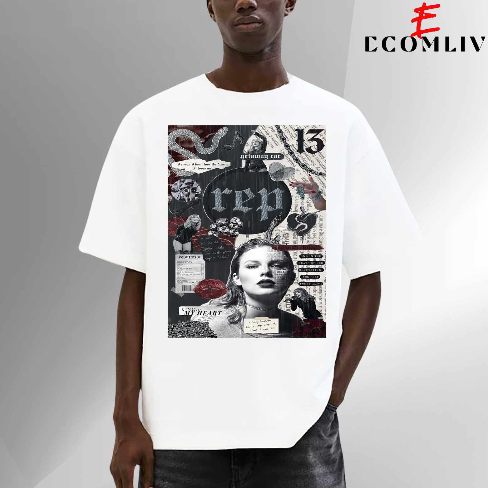 Reputation Taylor Swift T-Shirt, Album Graphic Tee, Unisex Shirt